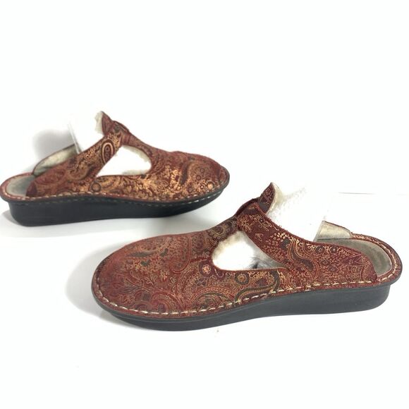 Alegria Classic Golden Girl Shearling Clogs Size 41 EU Or 10-10.5 US Women’s - Picture 9 of 16